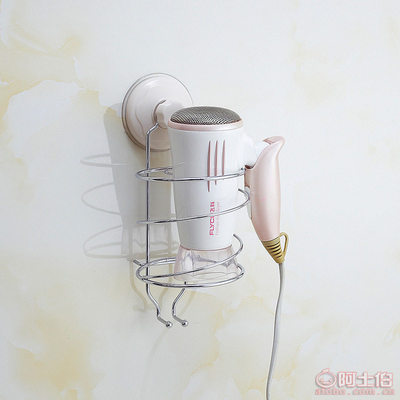 创意与实用并存 不锈钢墙面电吹风置物架，家居收纳的精致解决方案